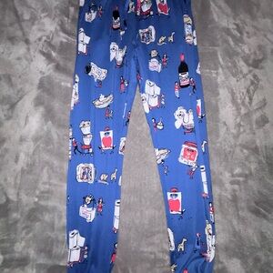 Costco Print Blue Pajama Bottoms